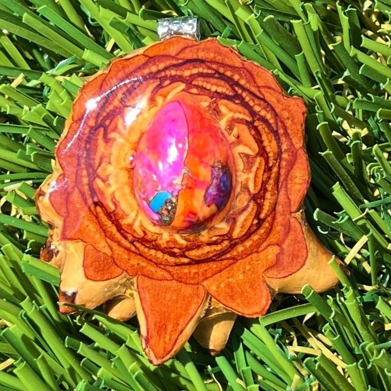 Spiny Oyster Turquoise Aura Pinecones