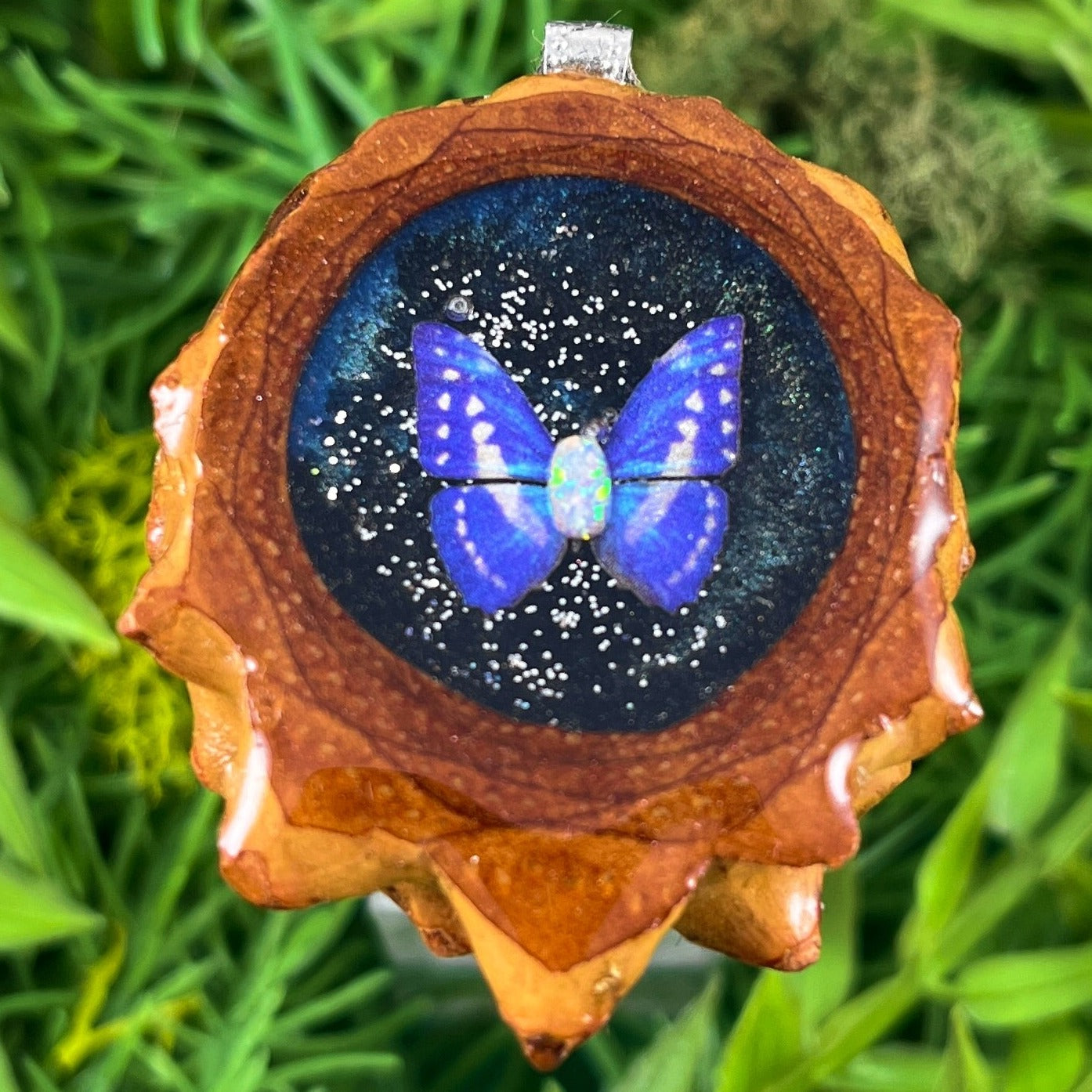 Night Sky with Opal & Butterfly