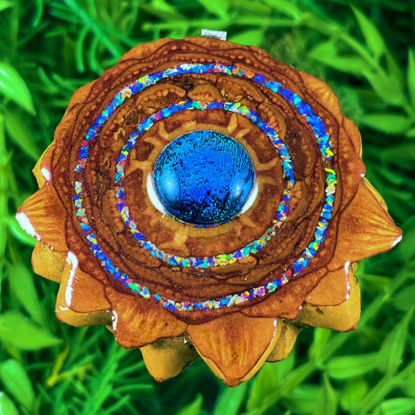 Dichroic Glass with Crushed Opal