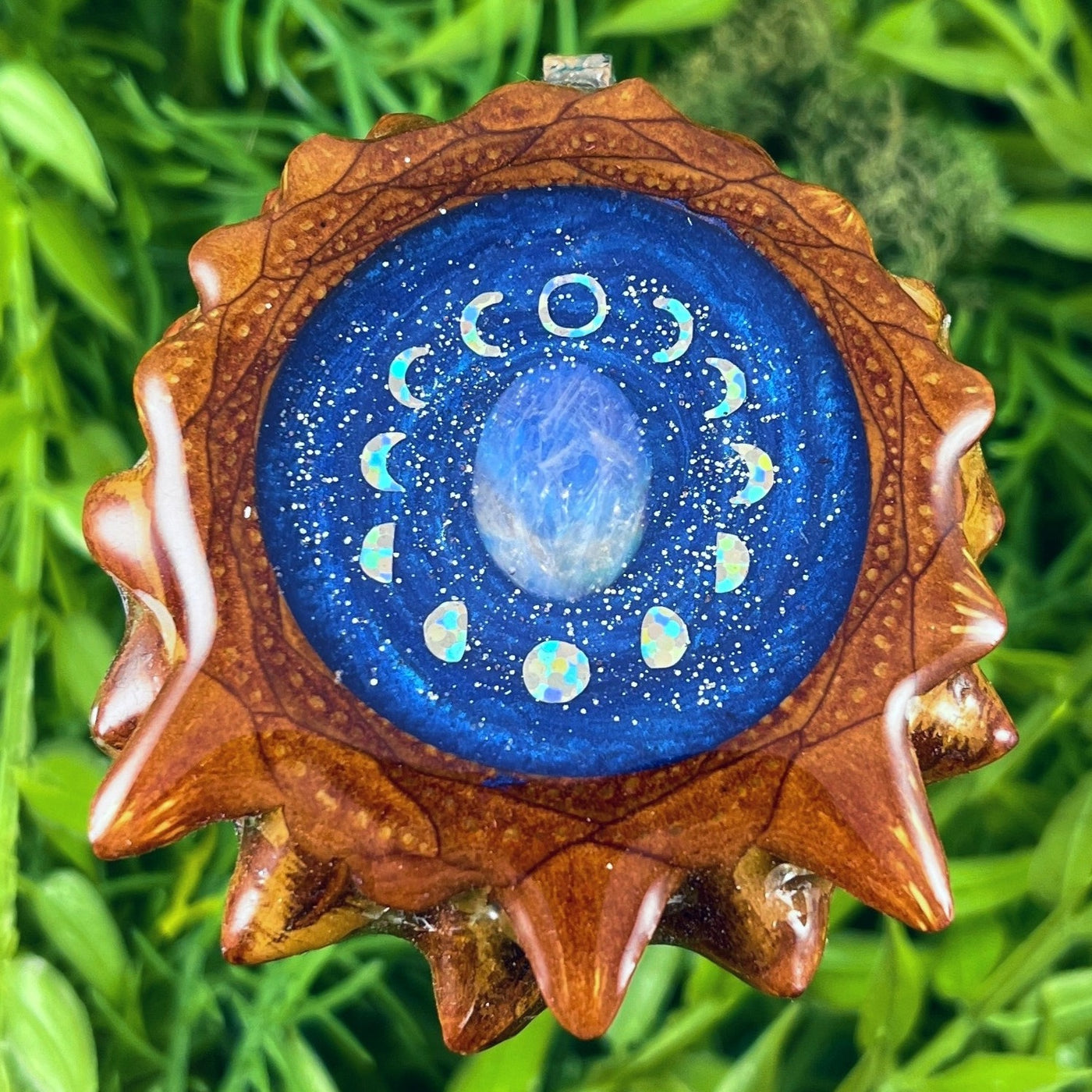 Galaxy with Moonstone & Moon Phase