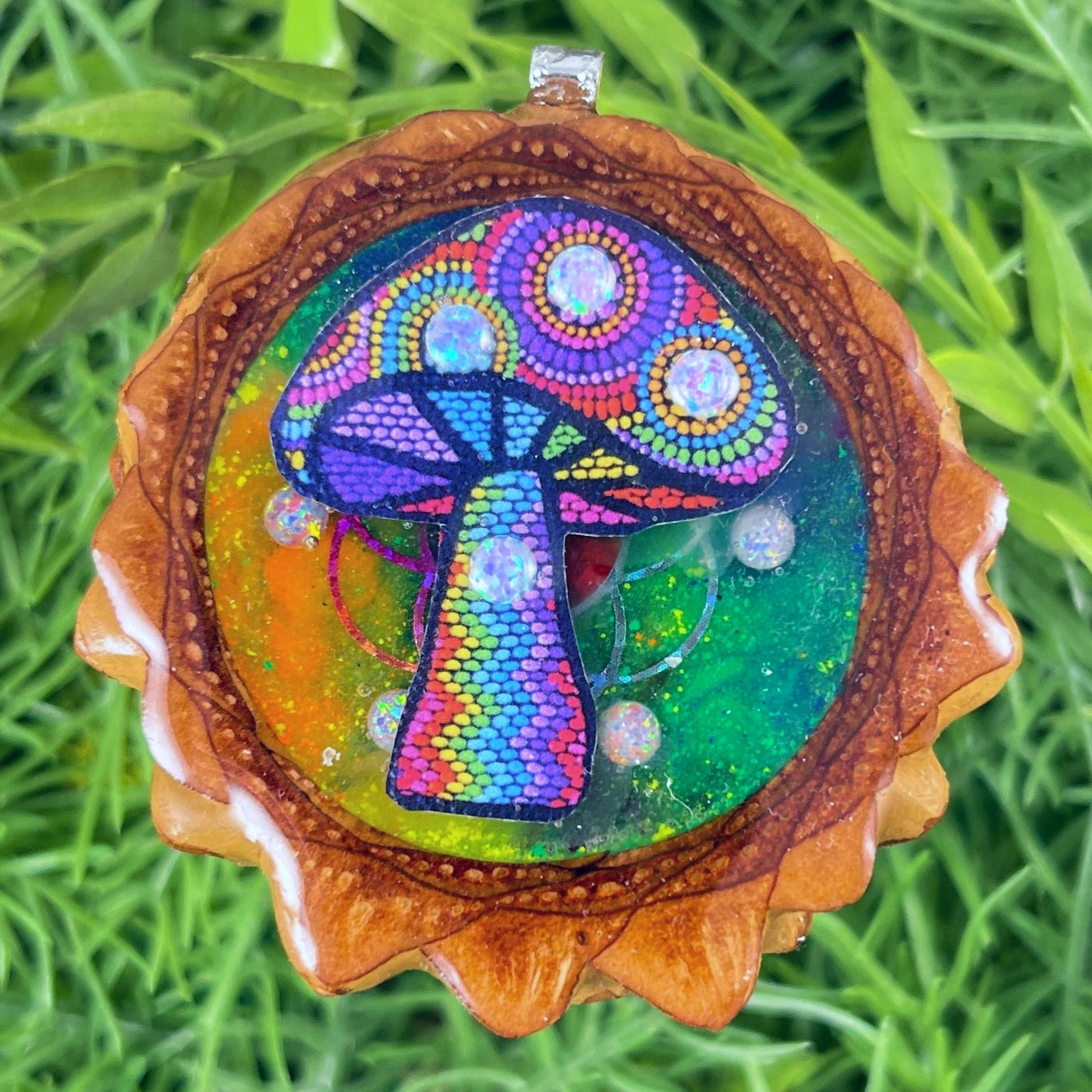 Rainbow Naturescape - Aura Pinecones