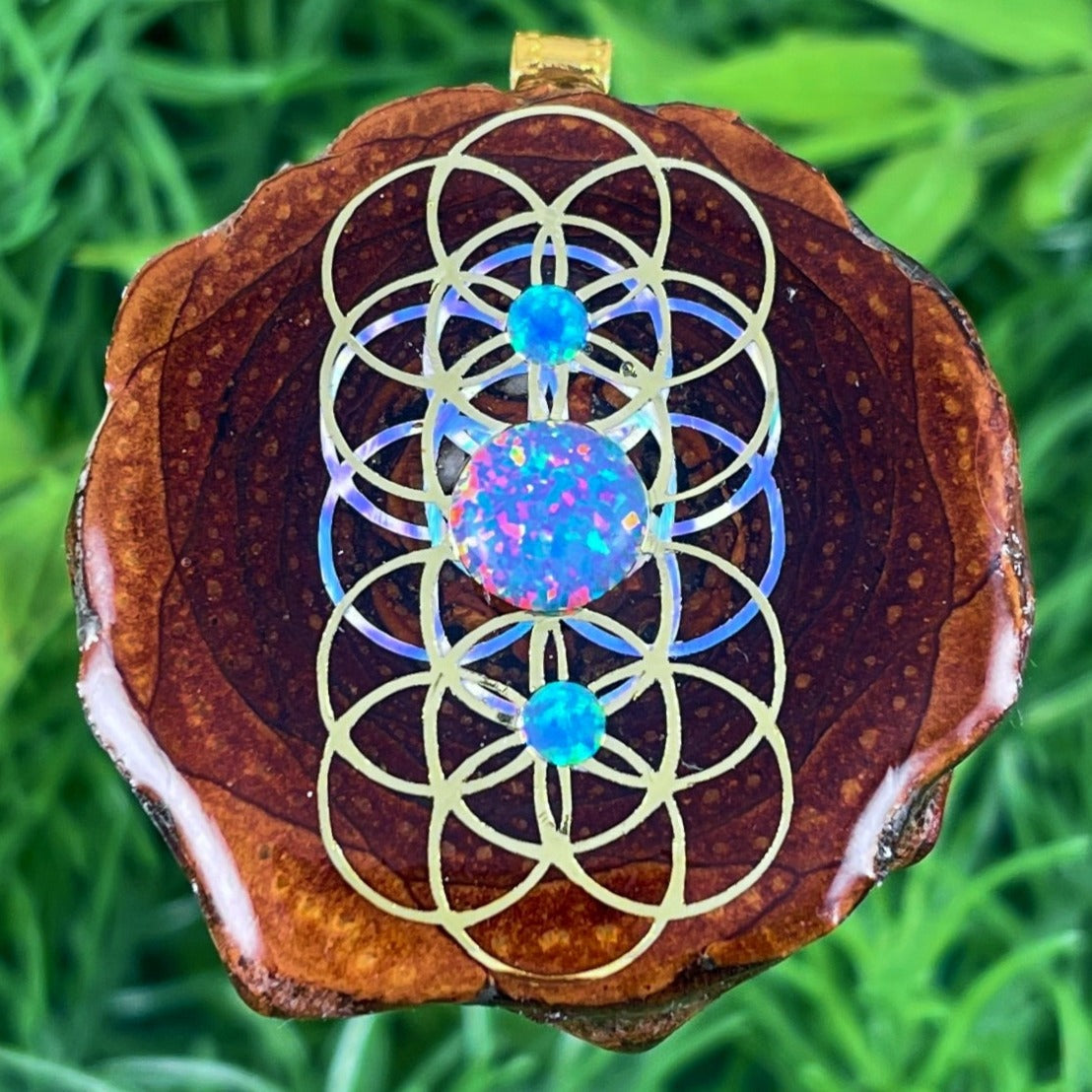 Opal with Seed of Life