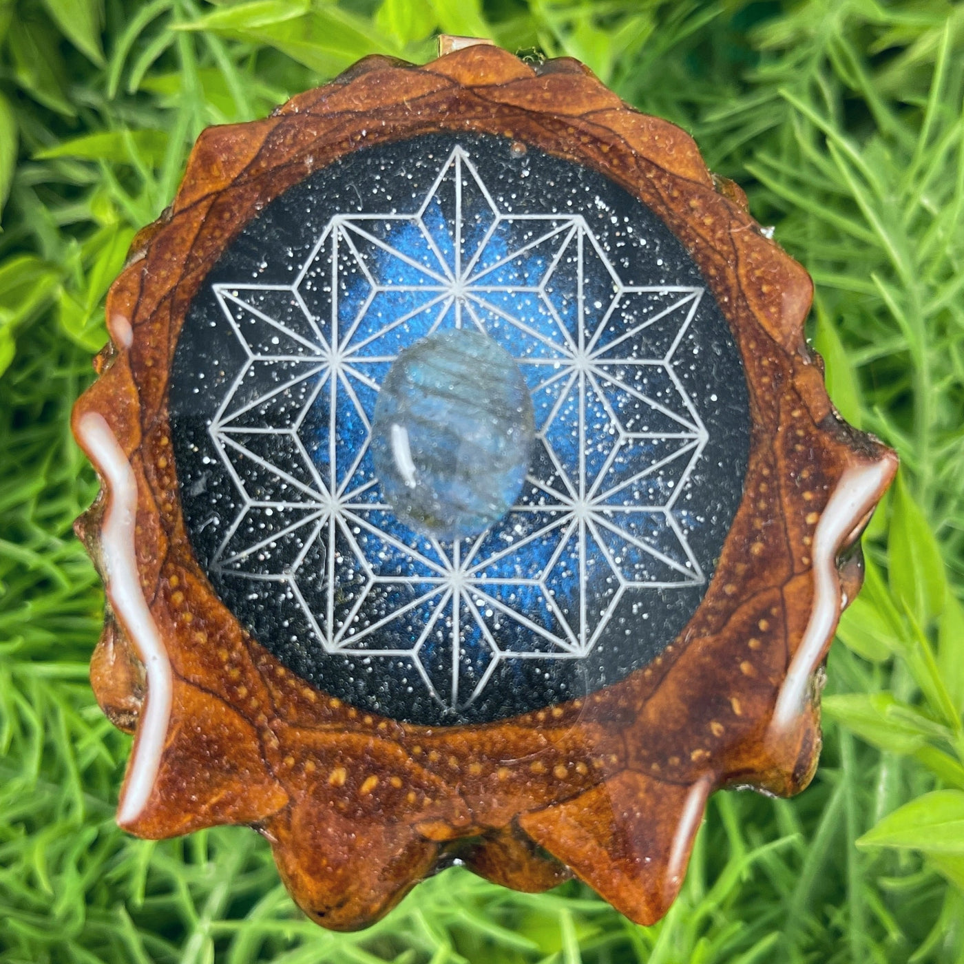Galaxy with Labradorite & Asanoha