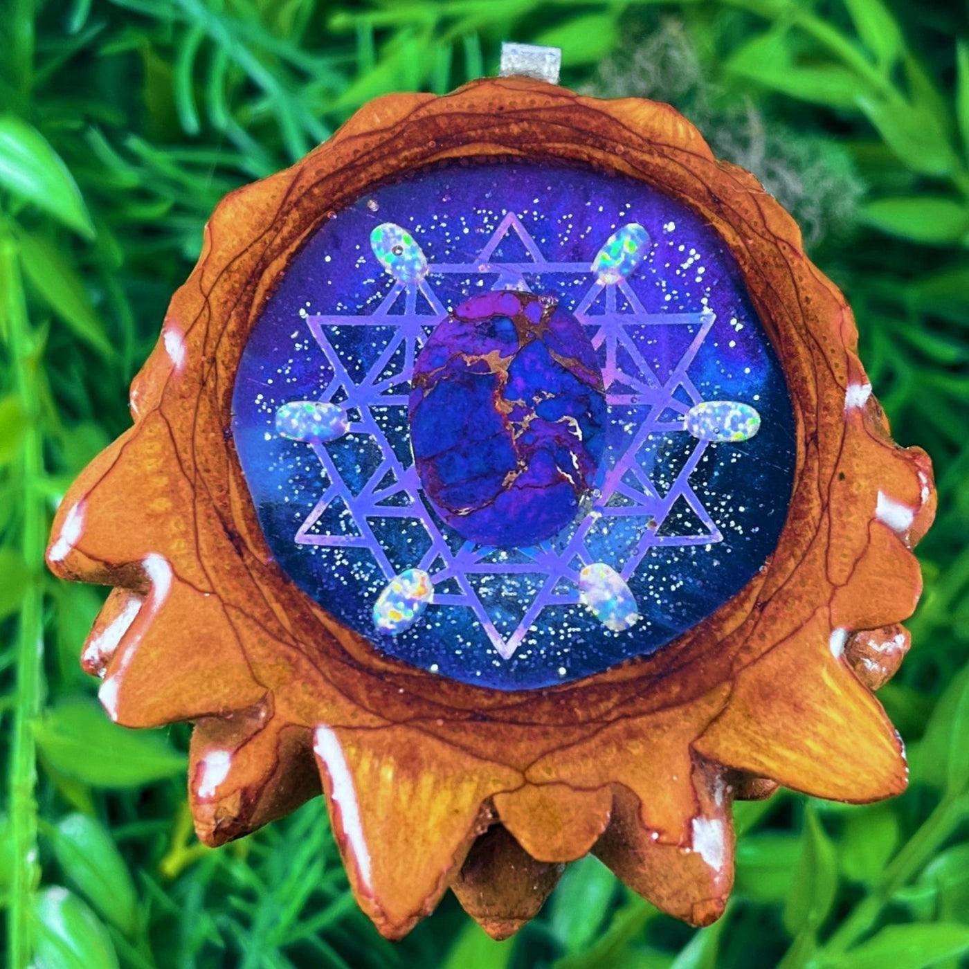 Supernova with Purple Mohave Turquoise & 64 Star Tetrahedron