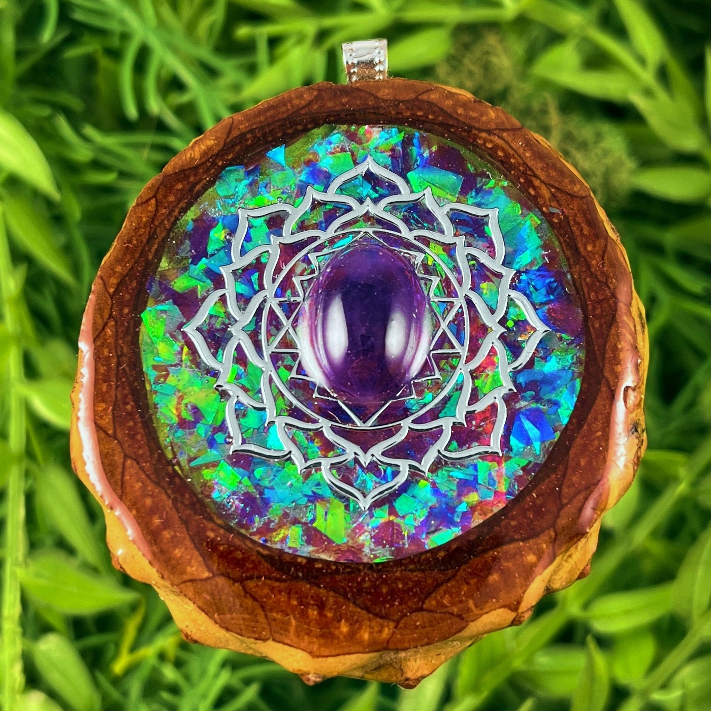 Supernova with Amethyst and Mandala