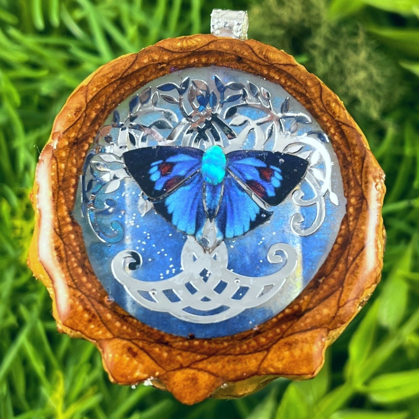 Galaxy with Opal & Butterfly with Tree of Life