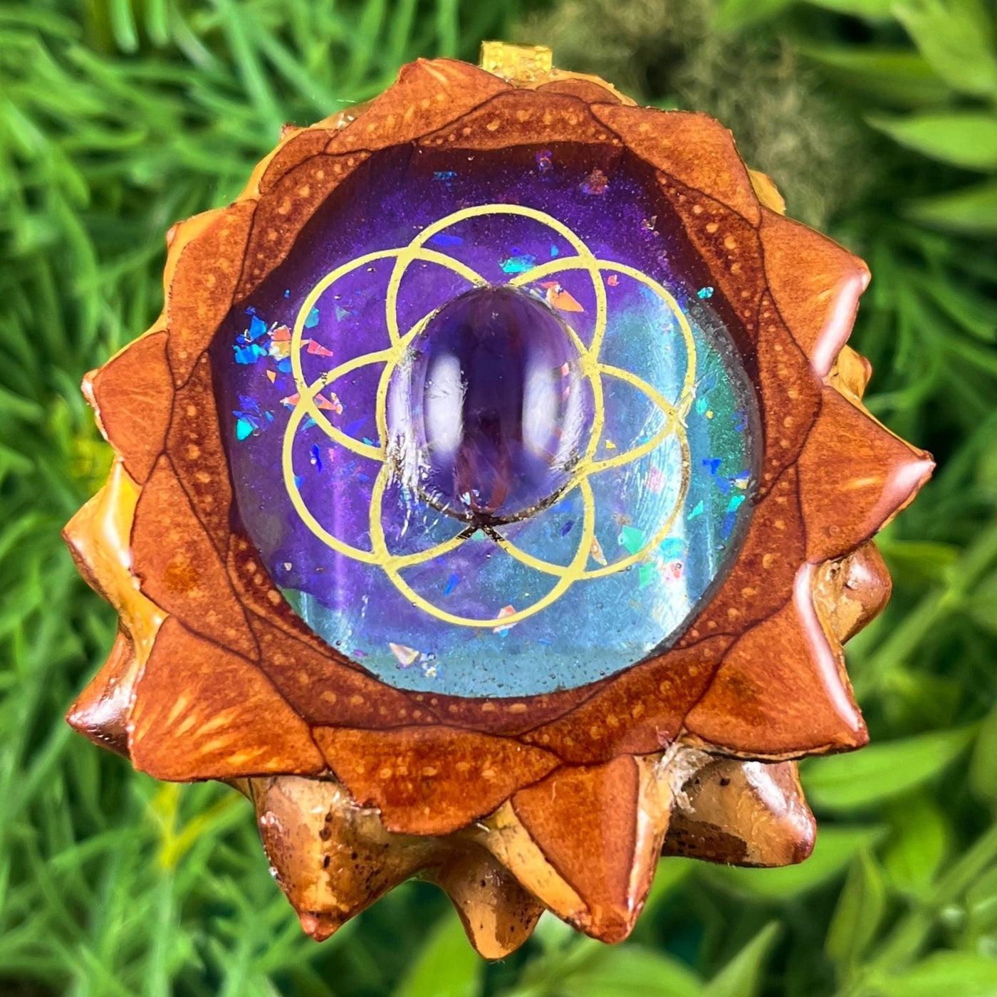 Supernova with Amethyst & Seed of Life