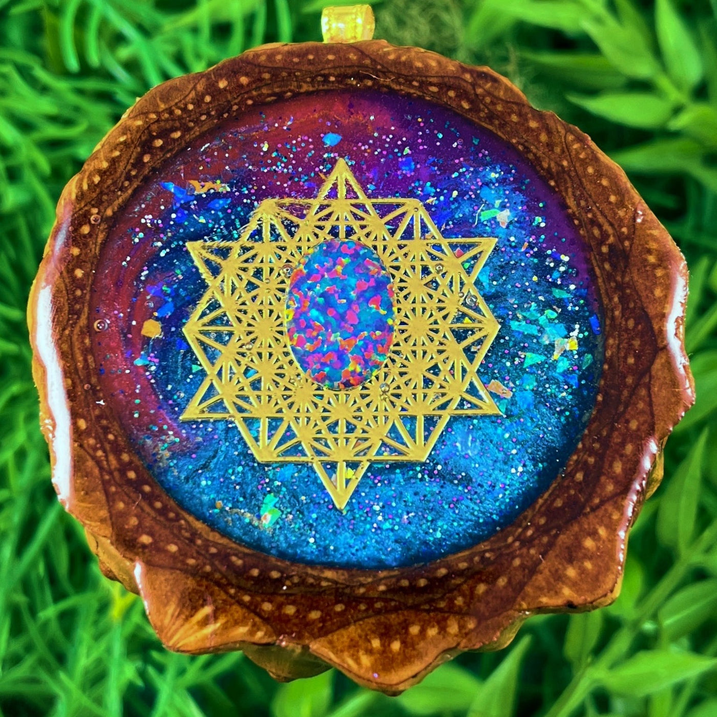 Supernova with Opal and 64 Star Tetrahedron