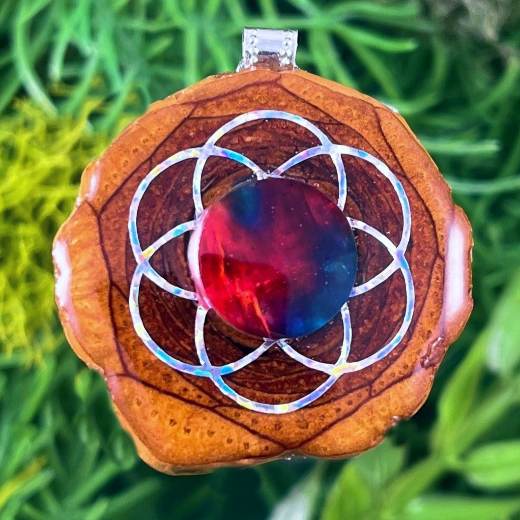 Multi Ammolite & Seed of Life