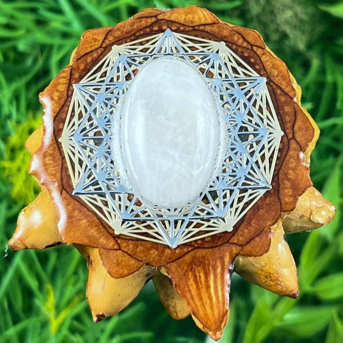 Moonstone with Mandala