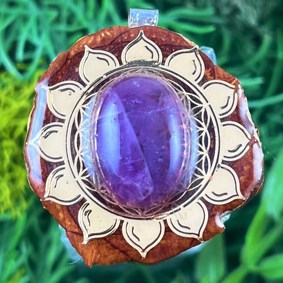 Amethyst with Mandala