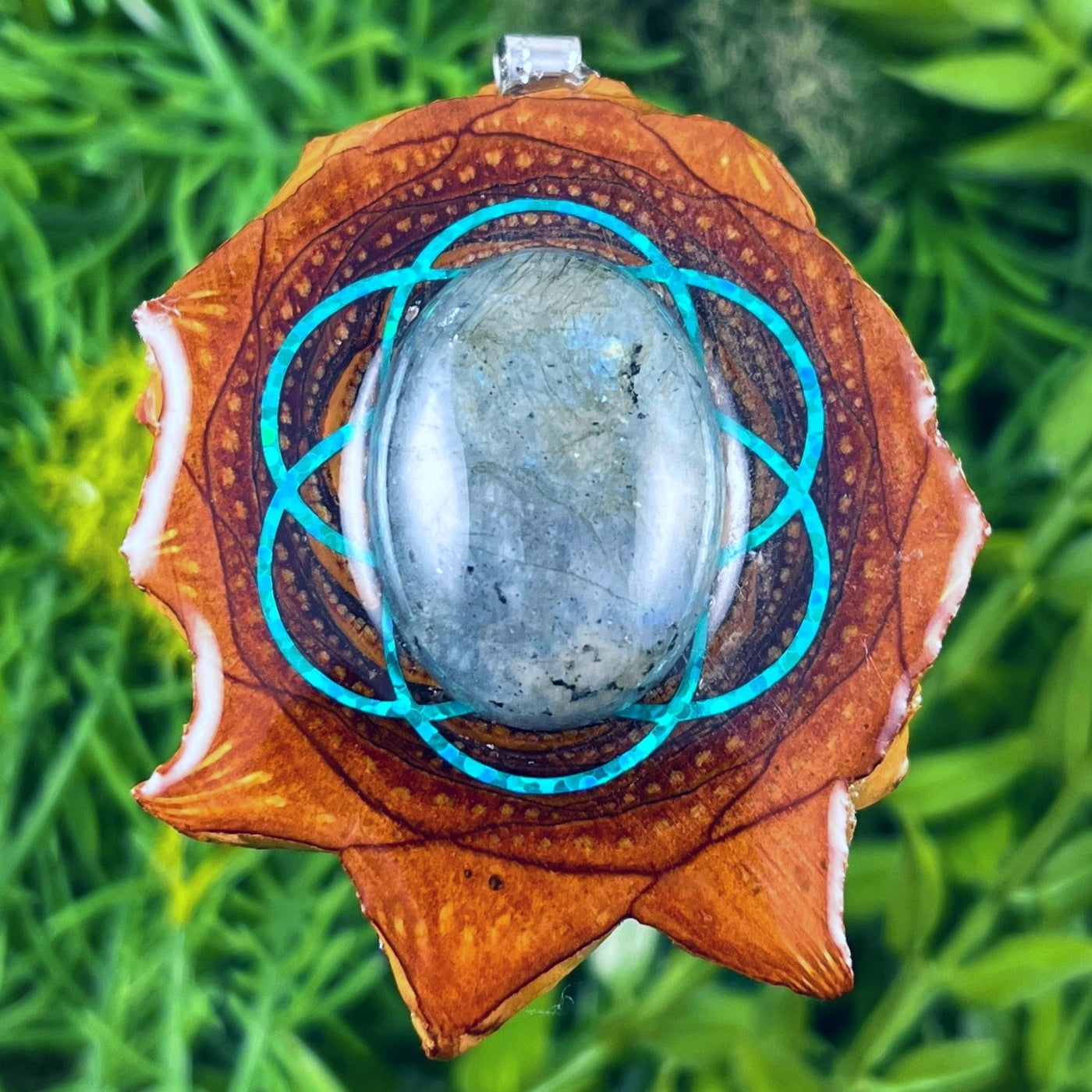 Labradorite with Seed of Life