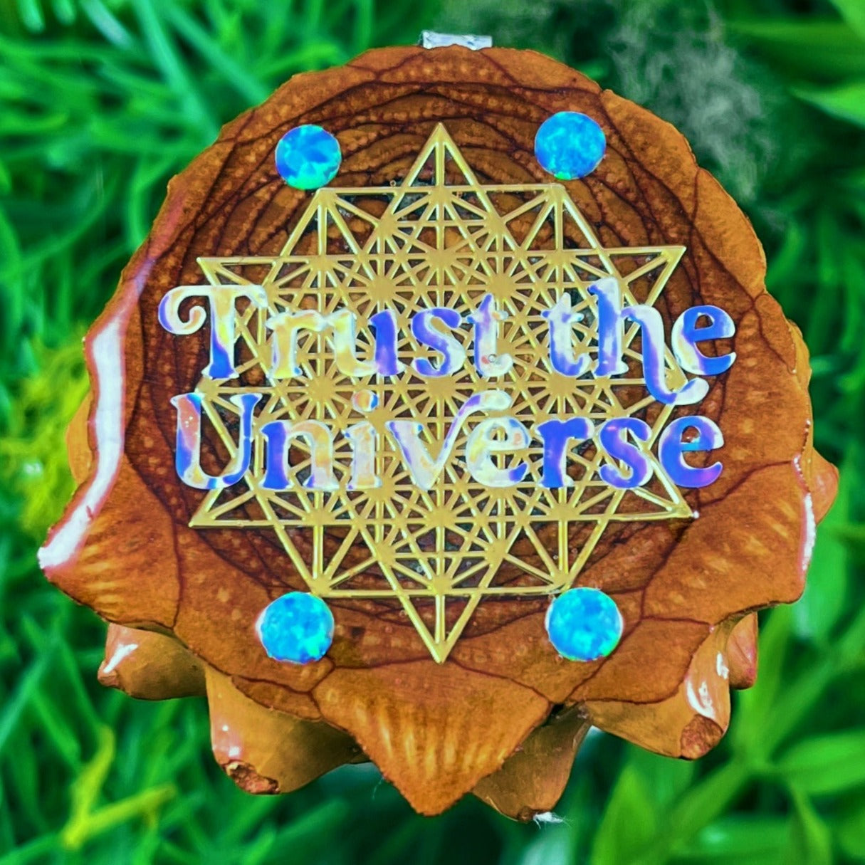 Trust The Universe with Opal & 64 Star Tetrahedron