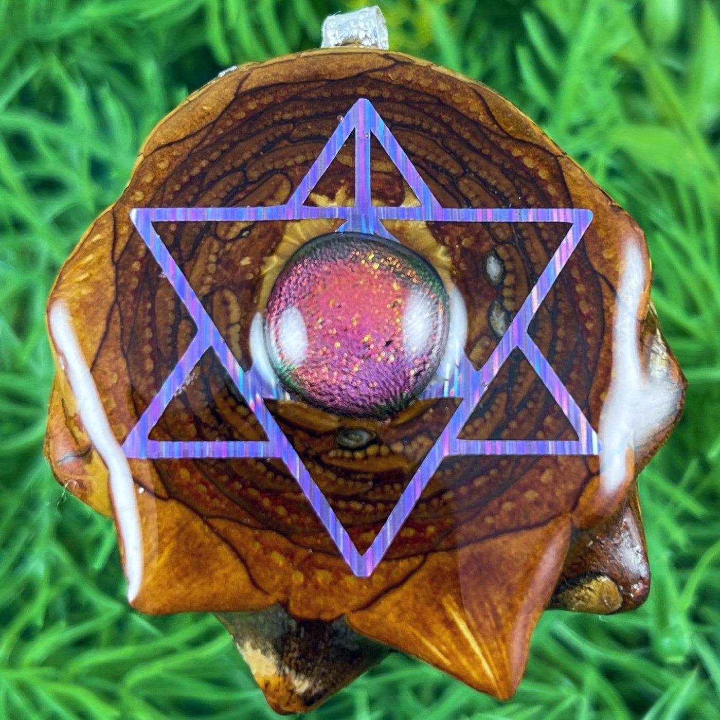 Dichroic Glass with Merkaba