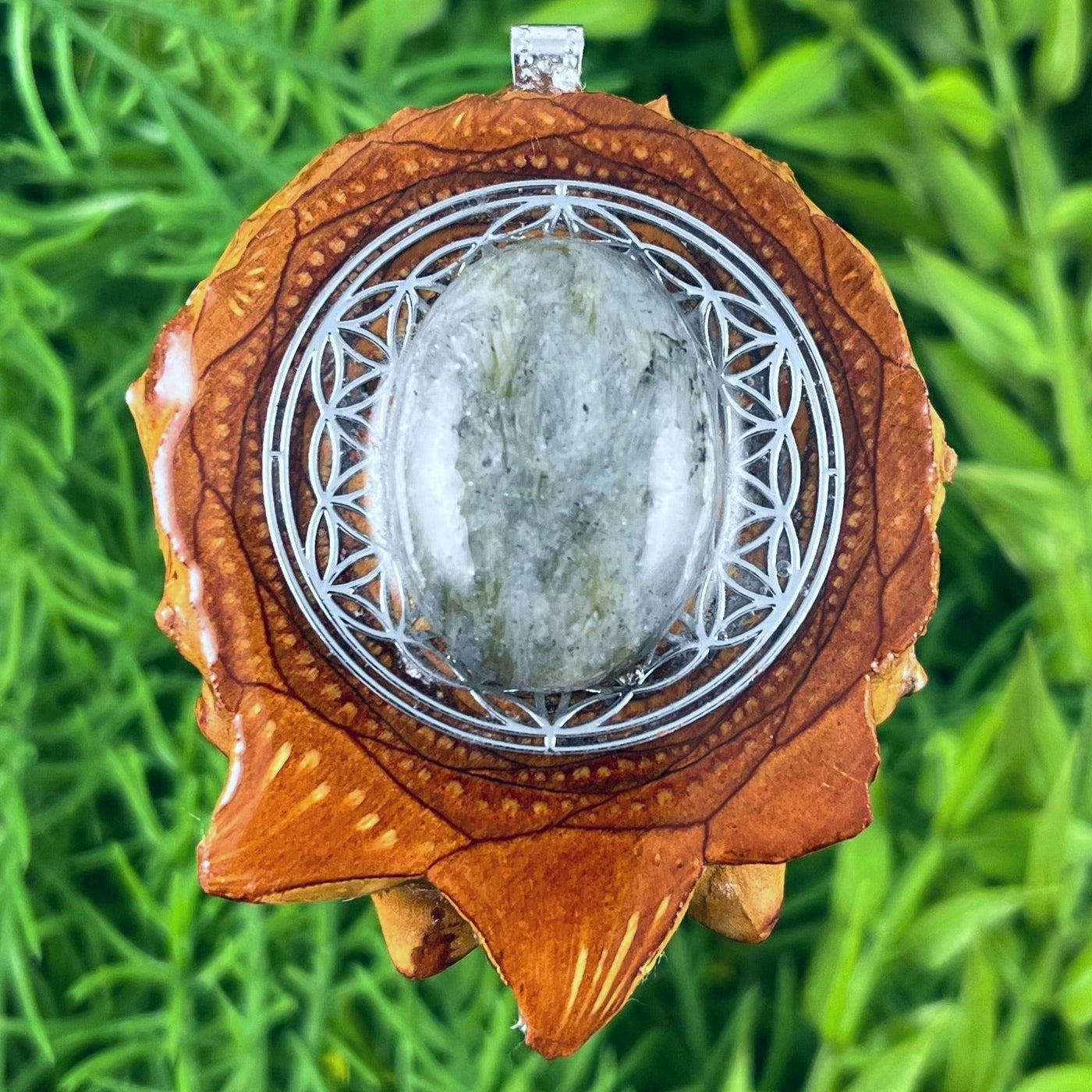 Labradorite with Flower of Life