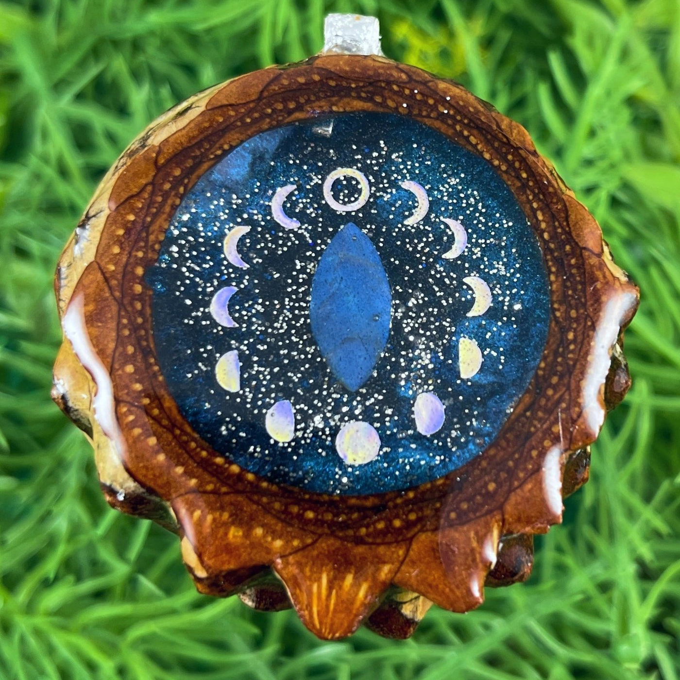 Night Sky with Labradorite & Moon Phases