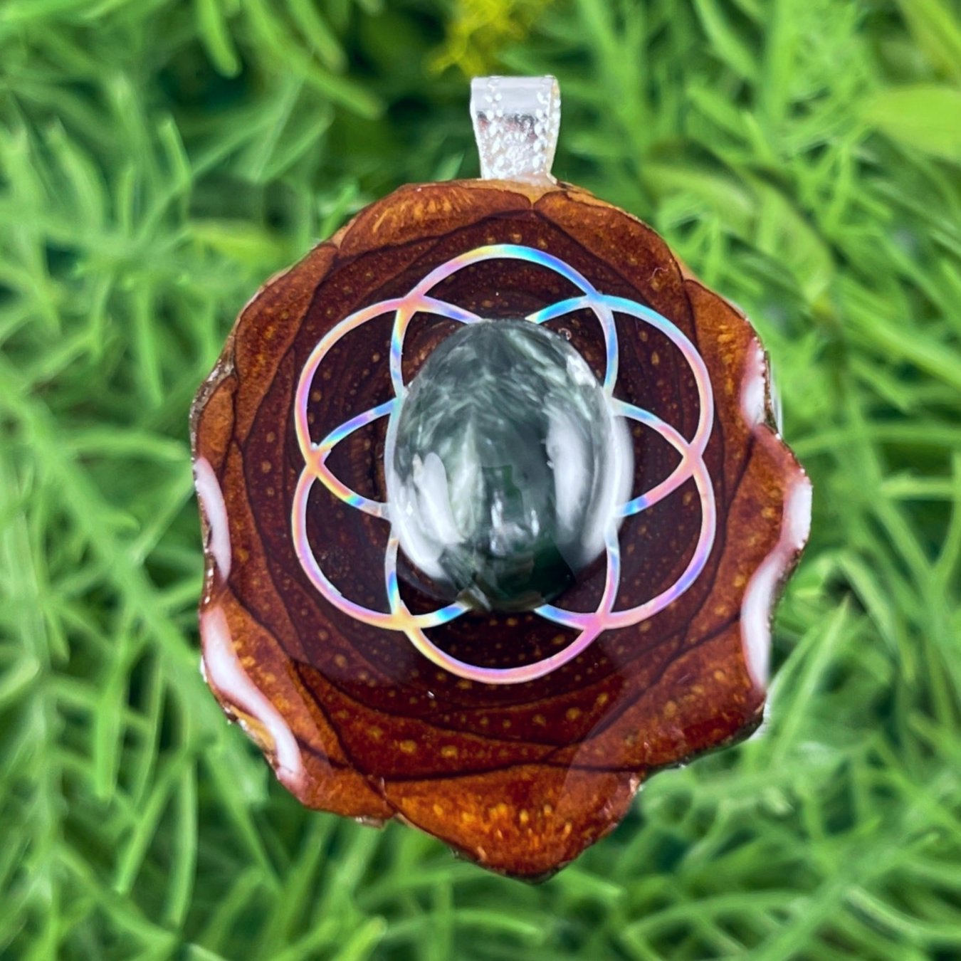 Labradorite with Seed of Life