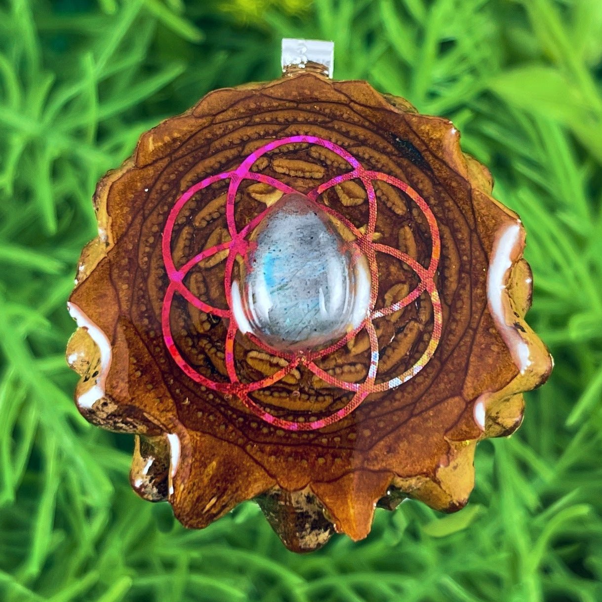 Labradorite with Seed of Life