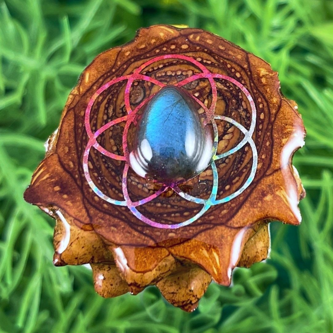 Labradorite with Seed of Life