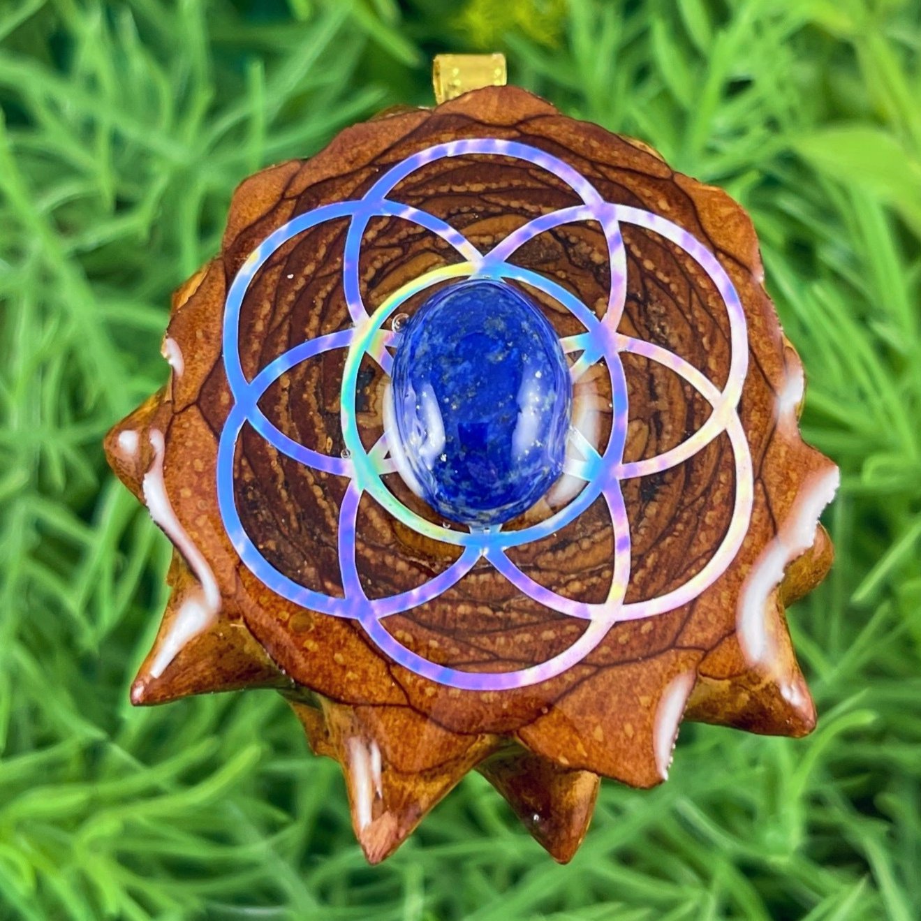 Lapis Lazuli with Seed of Life