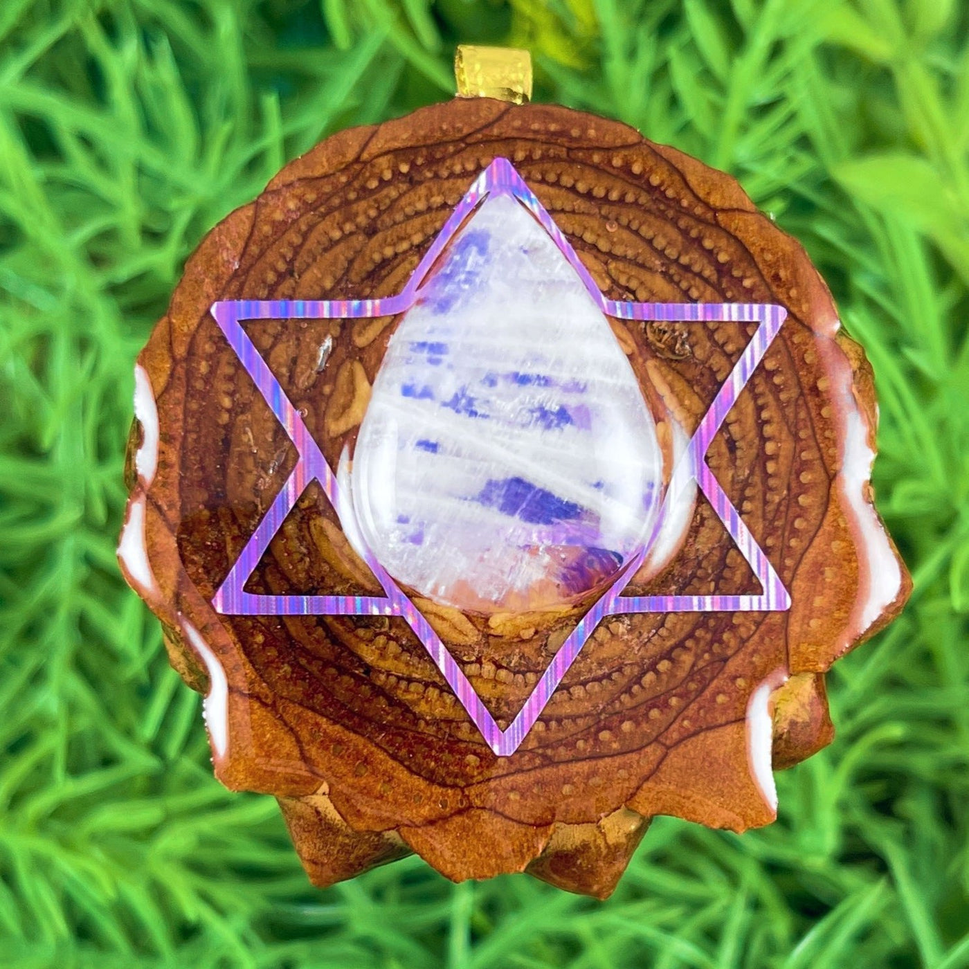 Moonstone with Merkaba