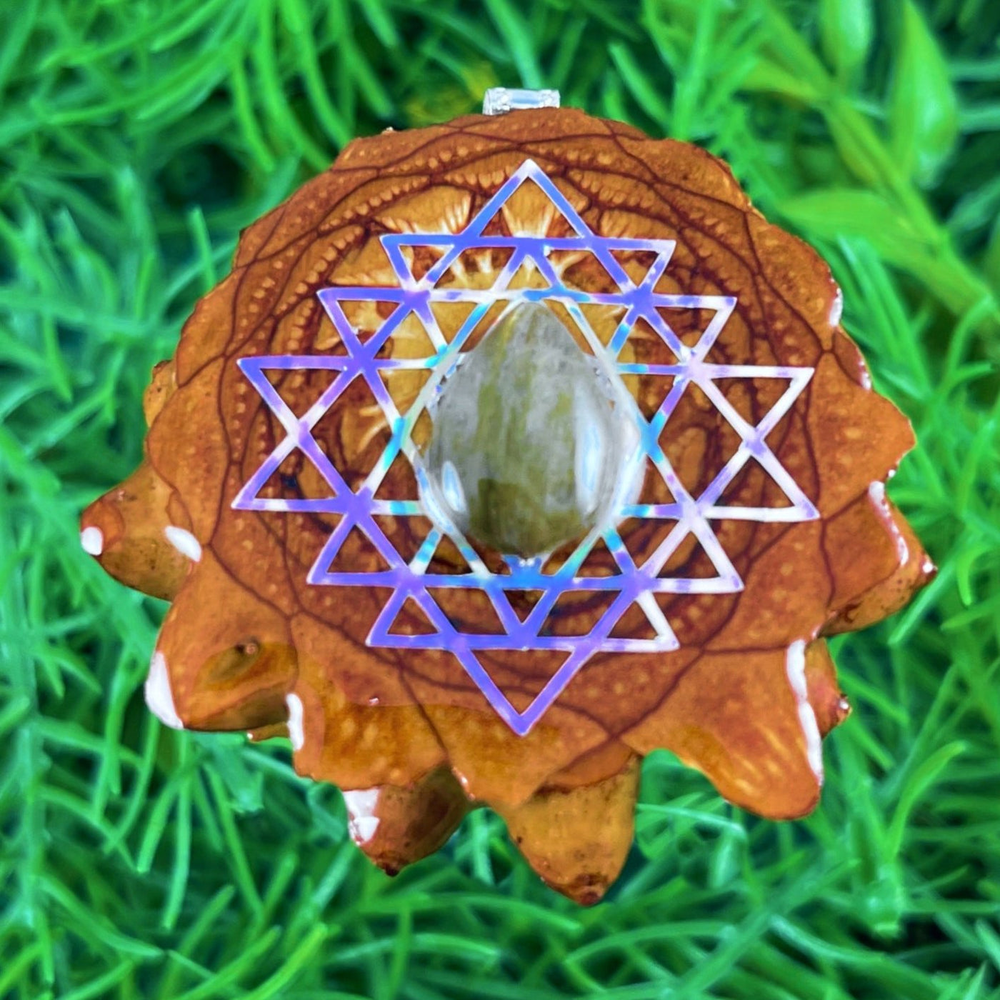 Labradorite with Sri Yantra