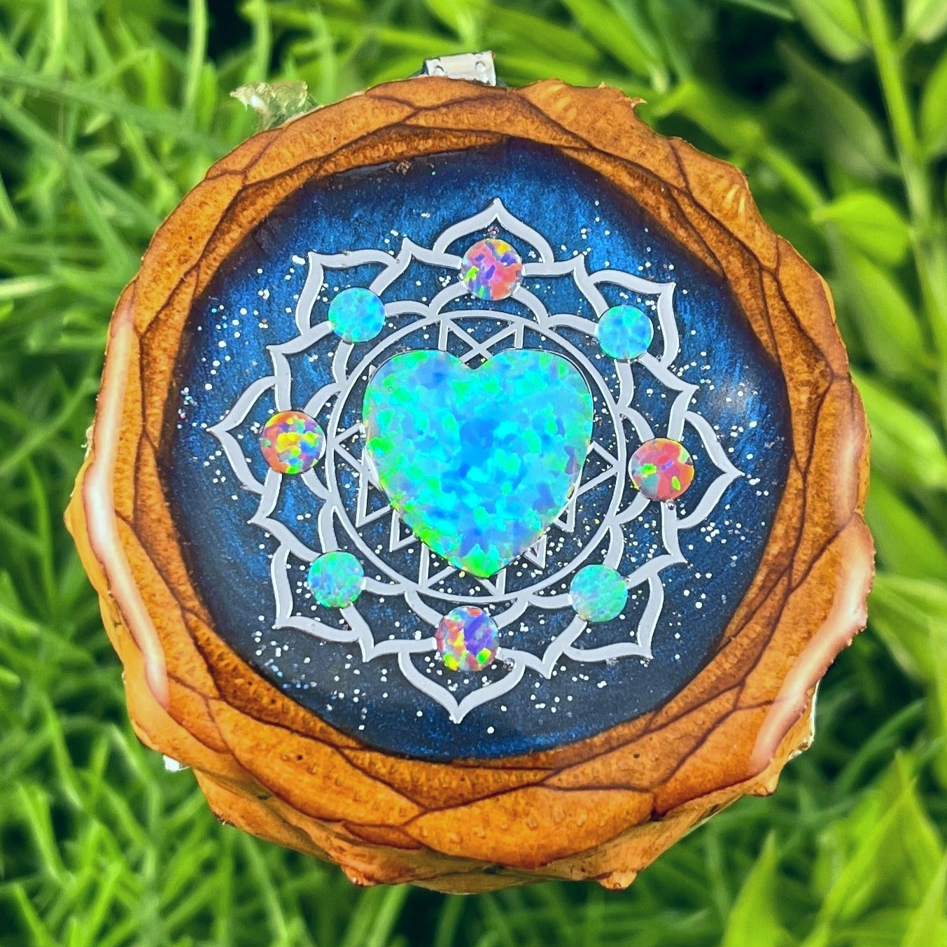 Galaxy with Opal & Mandala