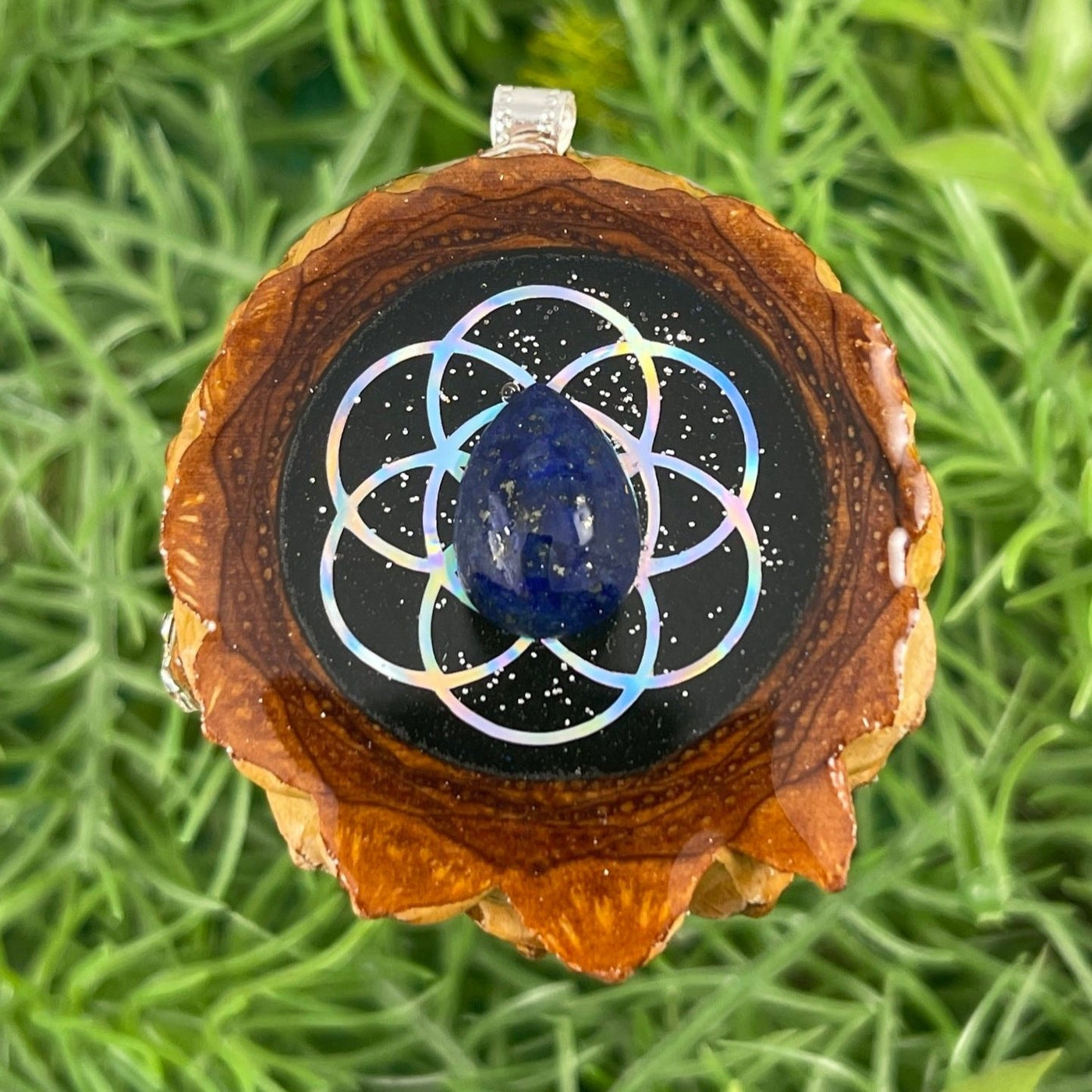 Night Sky with Lapis Lazuli and Seed of Life