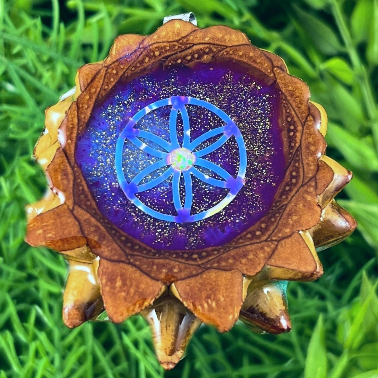 Supernova with Opal & Amethyst with Mandala