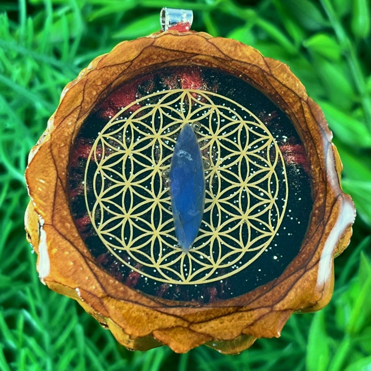 Supernova with Labradorite & Flower of Life