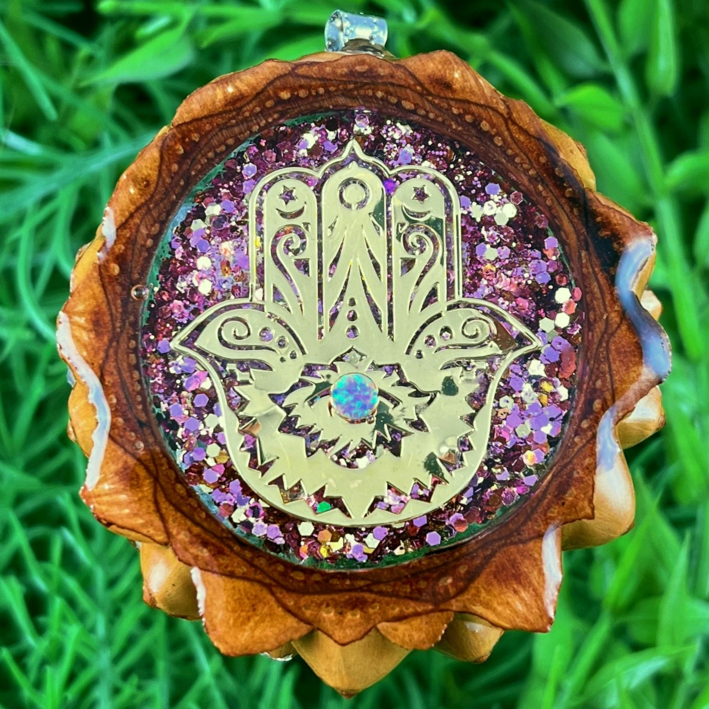 Supernova with Hamsa - Aura Pinecones