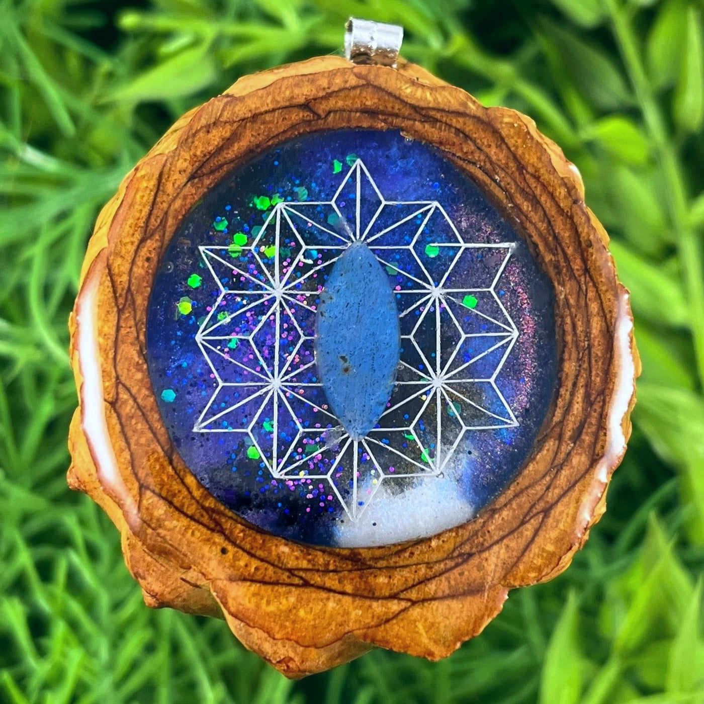 Supernova with Labradorite & Asanoha