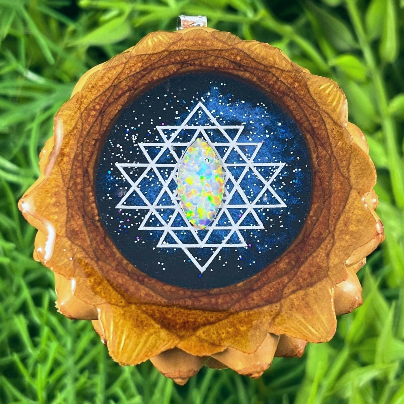 Night Sky with Opal & Sri Yantra