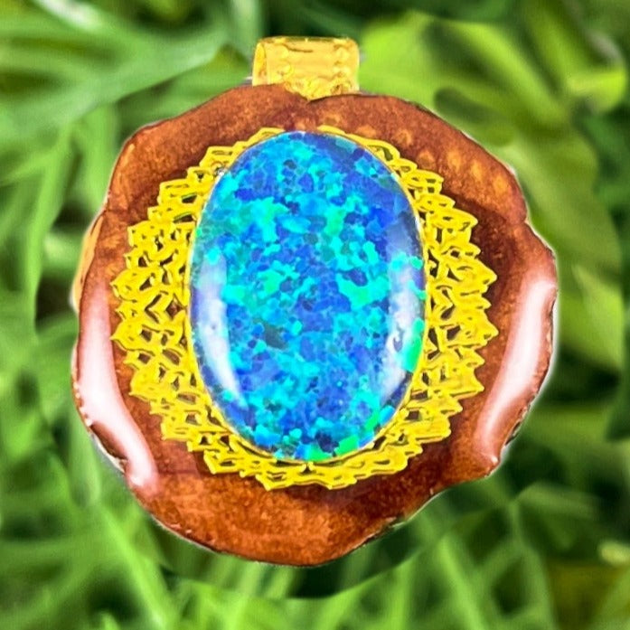 Opal with Mandala