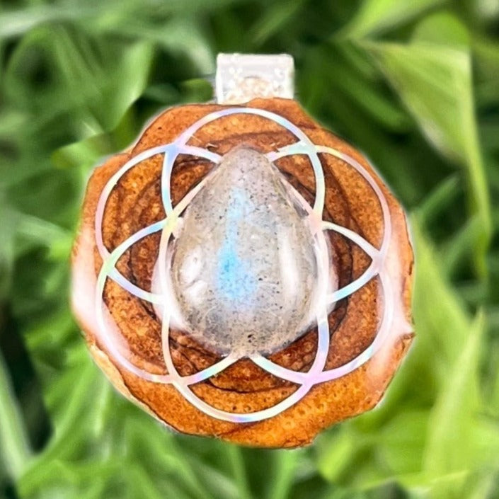 Labradorite with Seed of Life