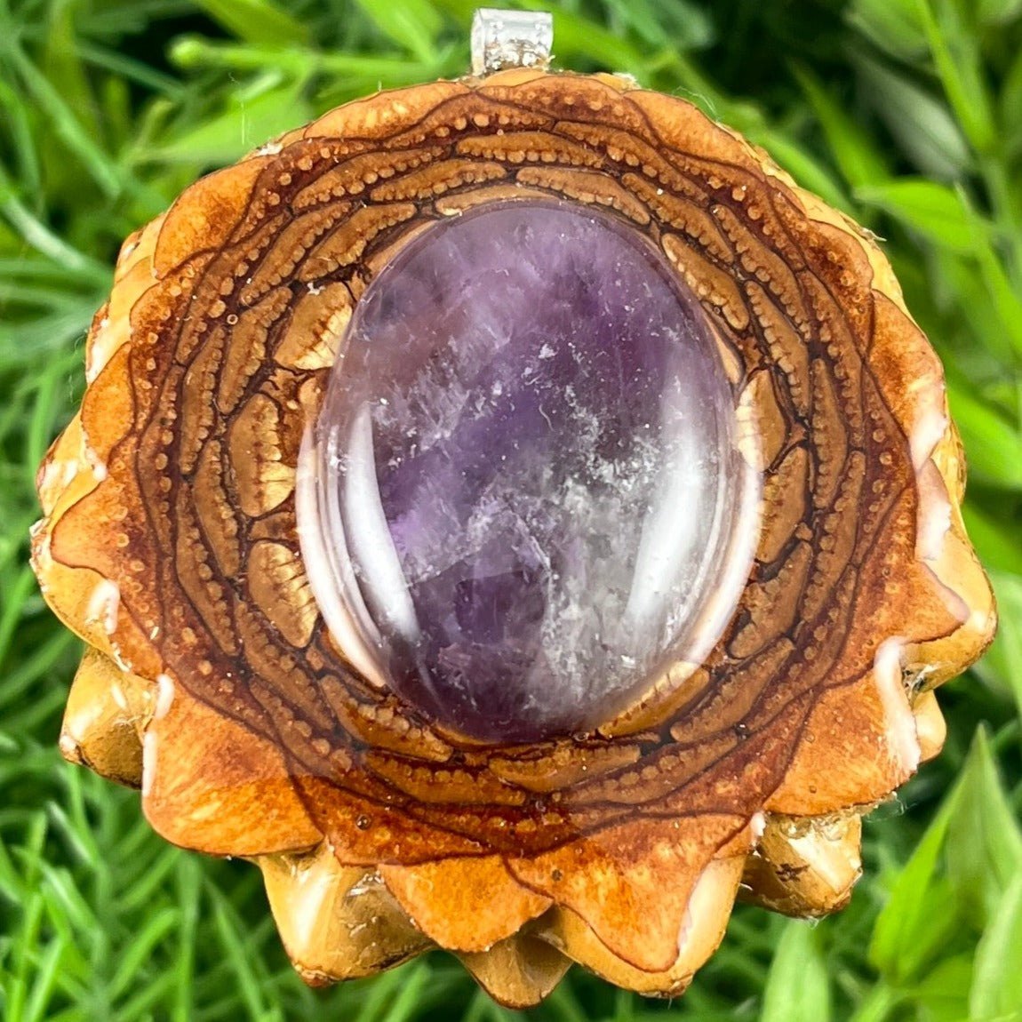 Amethyst - Pinecone Necklace - Aura Pinecones
