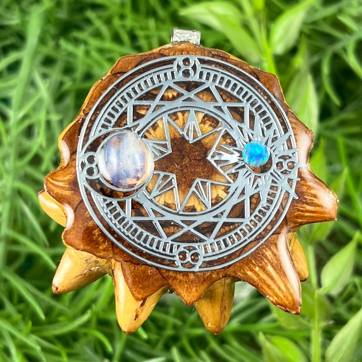 Opal & Moonstone with Mandala