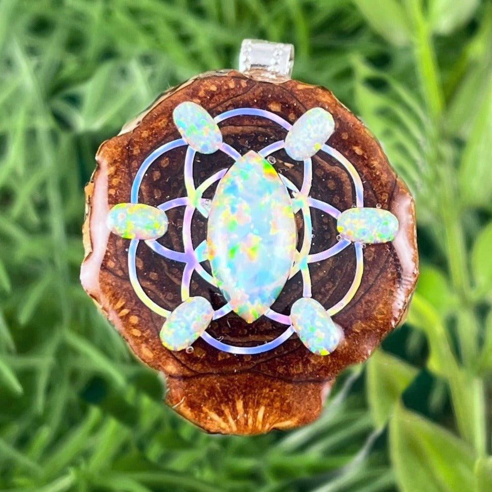 Opal with Seed of Life