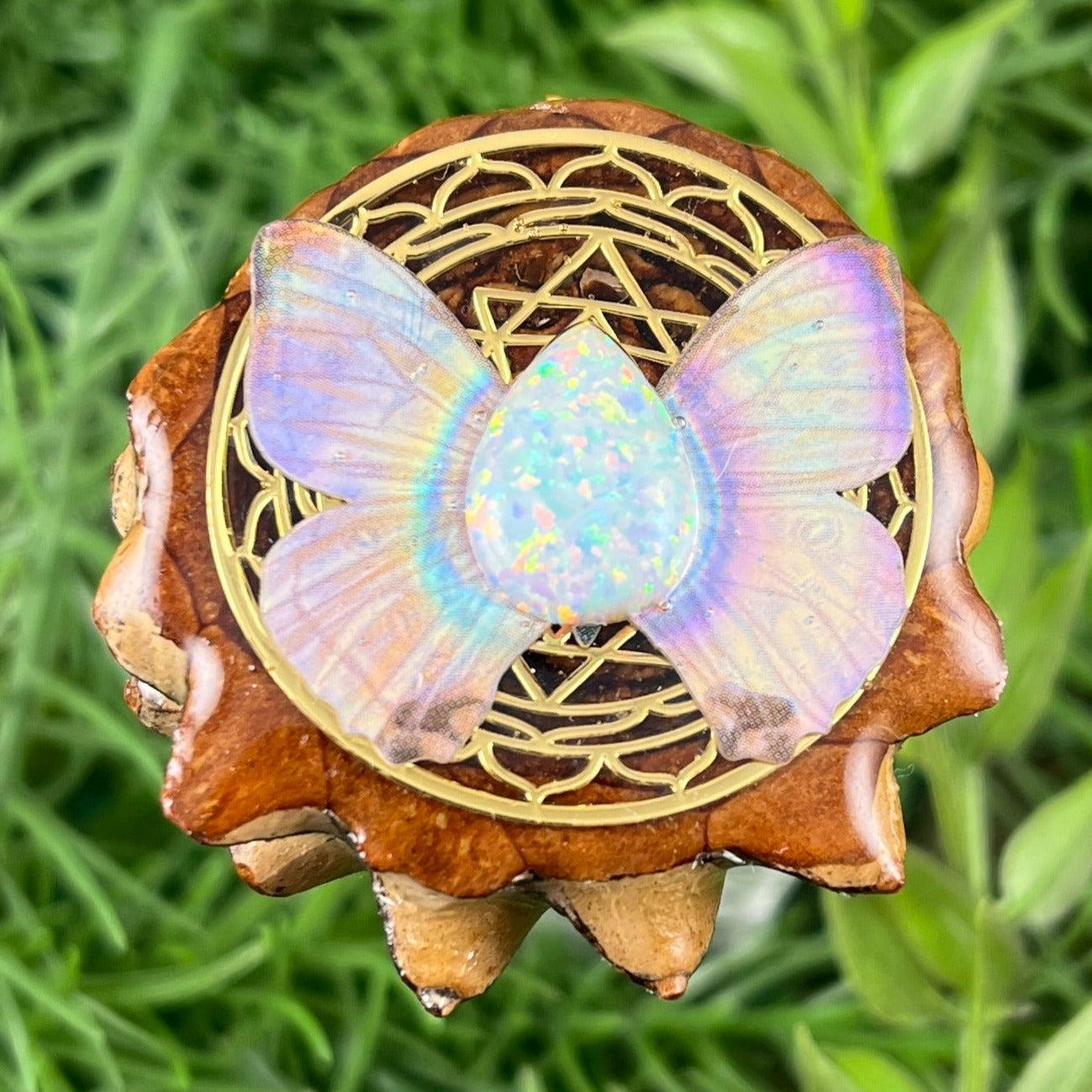 Opal & Butterfly with Mandala