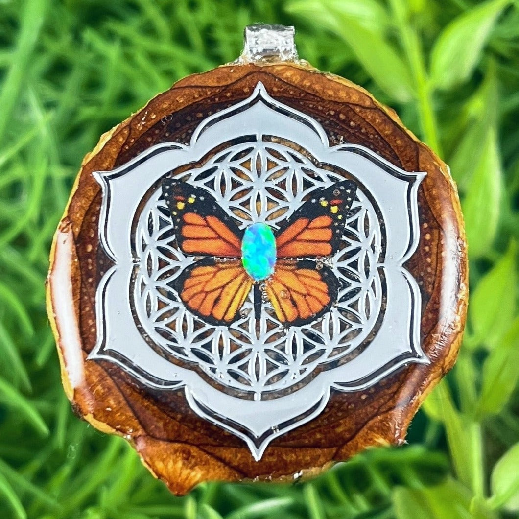 Opal & Butterfly with Mandala