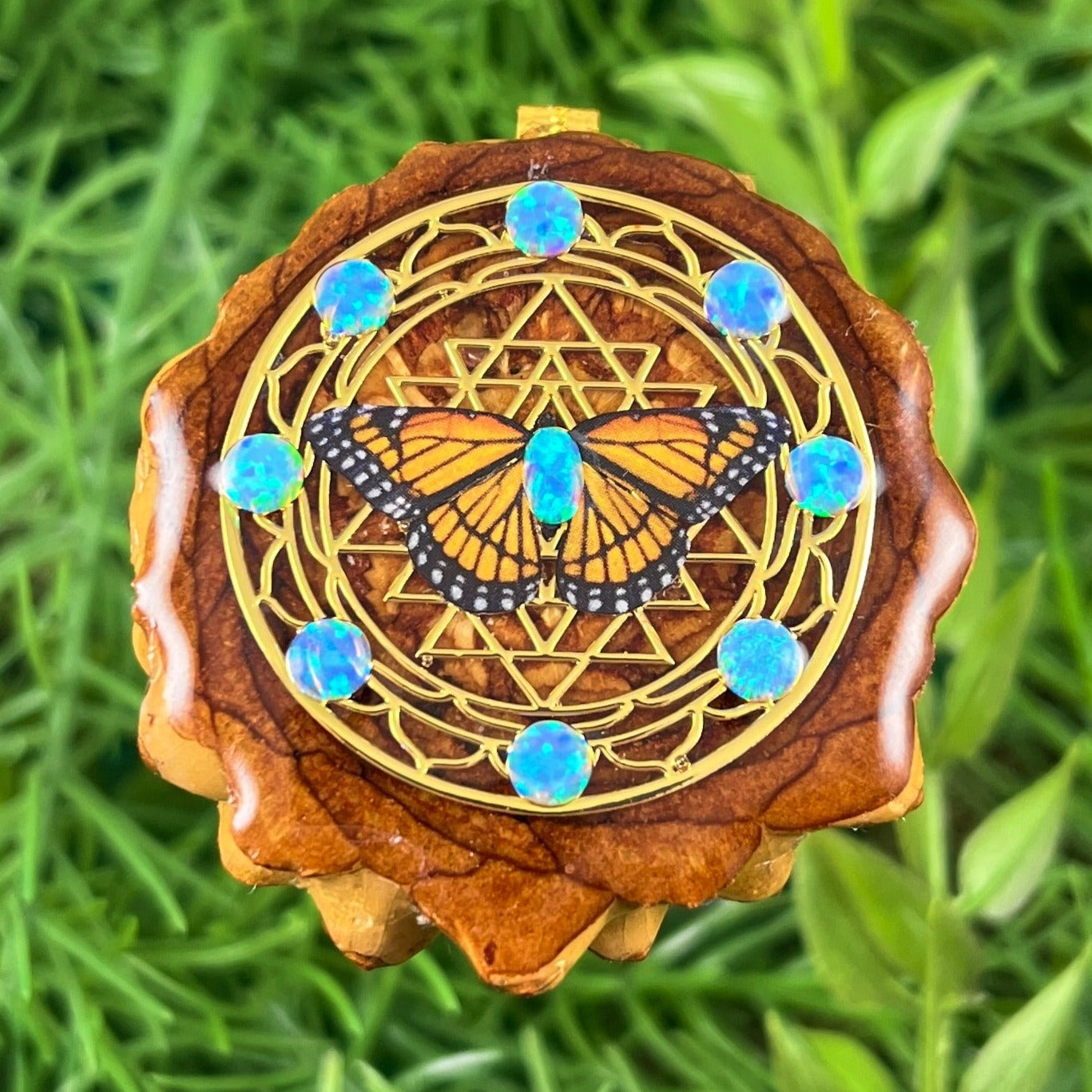 Opal & Butterfly with Mandala