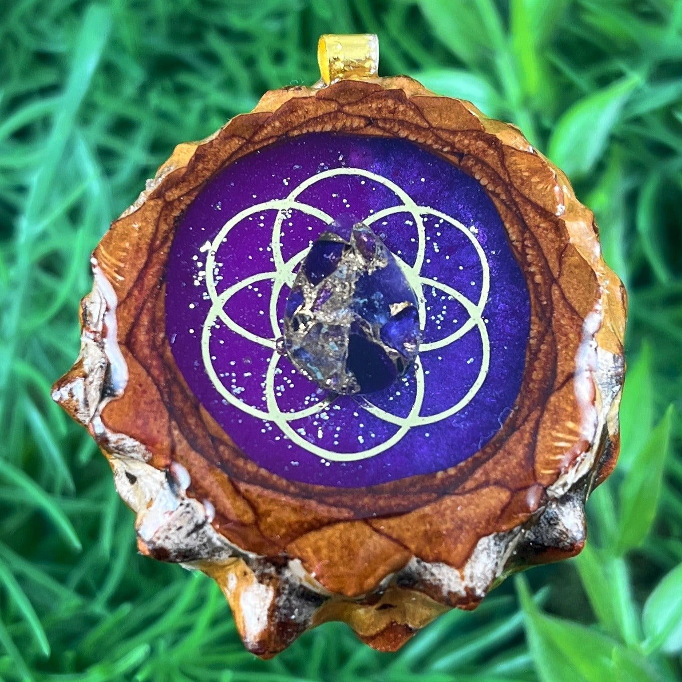 Supernova with Amethyst & Seed of Life