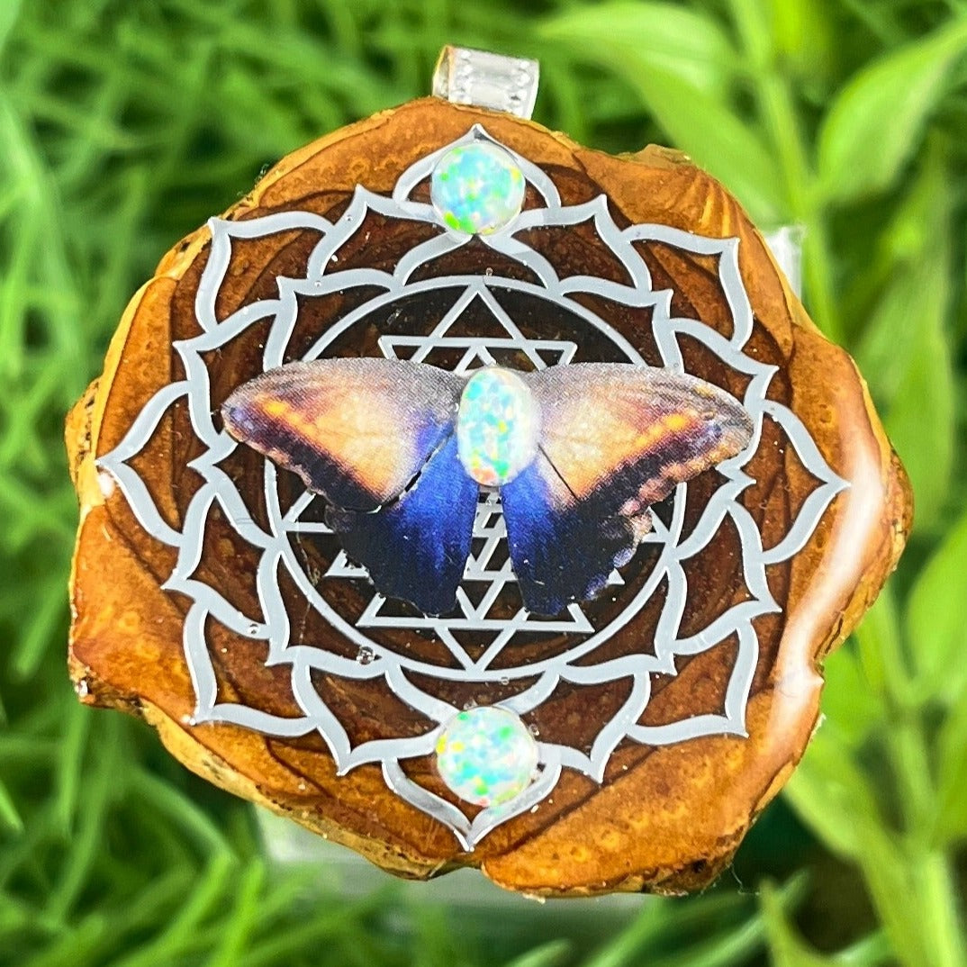 Opal & Butterfly with Mandala