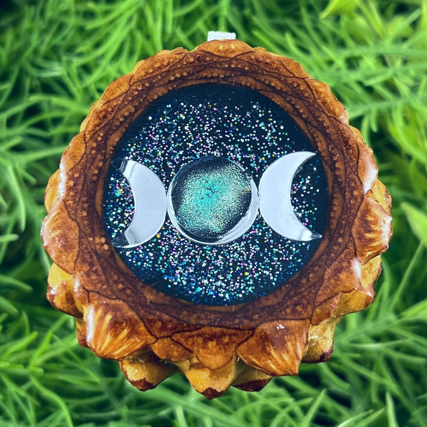 Night Sky with Dichroic Glass & Mandala