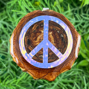 Peace Sign - Pinecone Necklace - Aura Pinecones