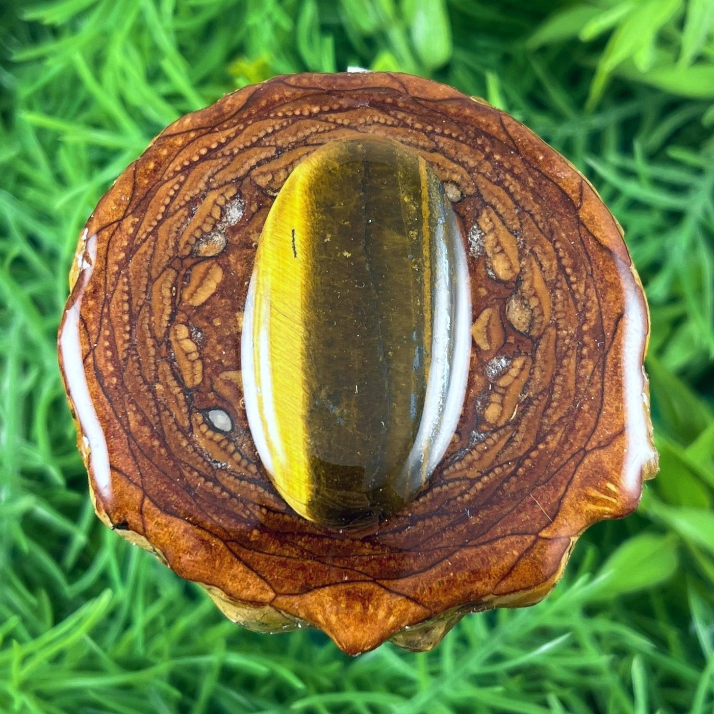 Tiger's Eye - Pinecone Necklace - Aura Pinecones