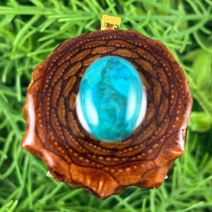 Turquoise - Pinecone Necklace - Aura Pinecones