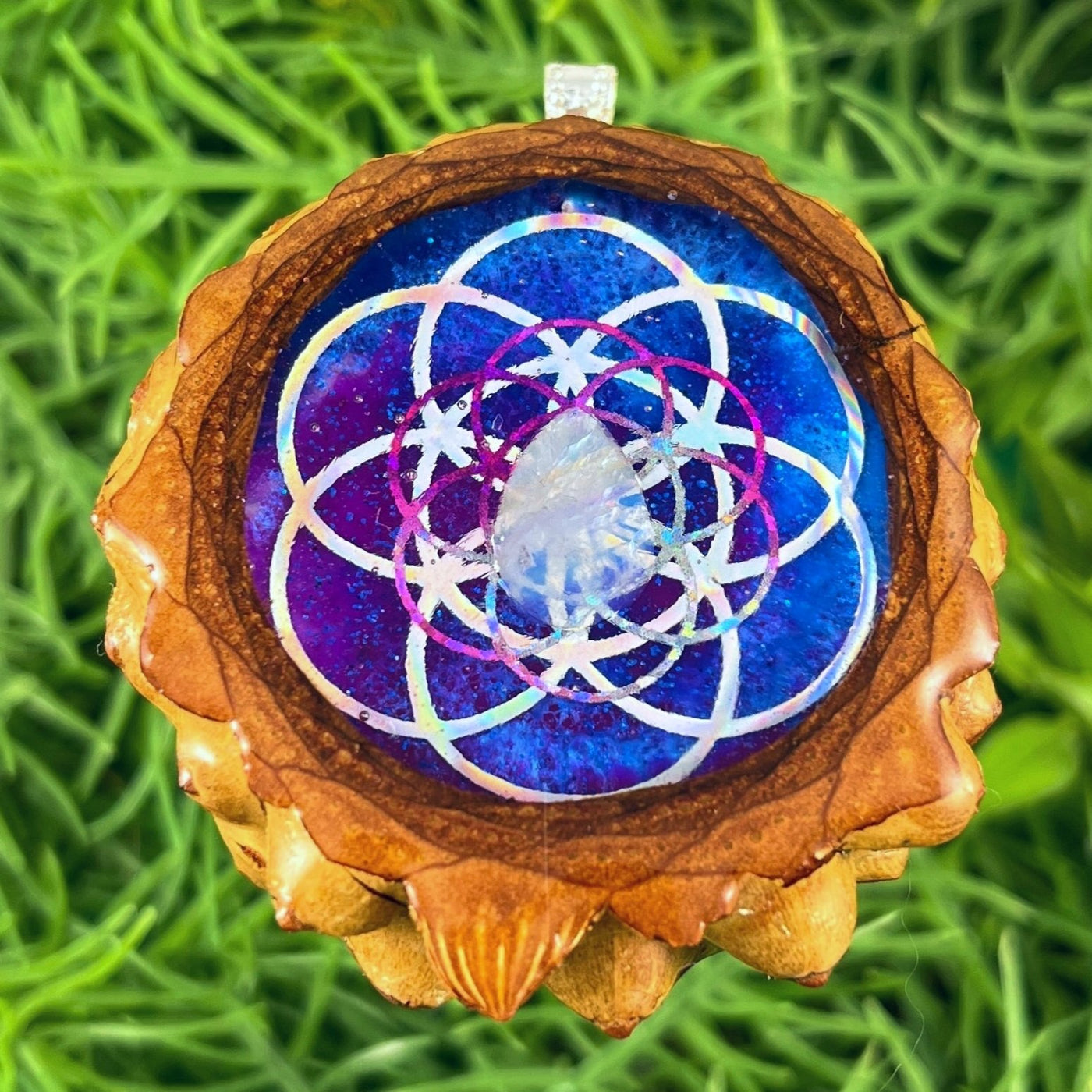 Supernova with Moonstone & Seed of Life