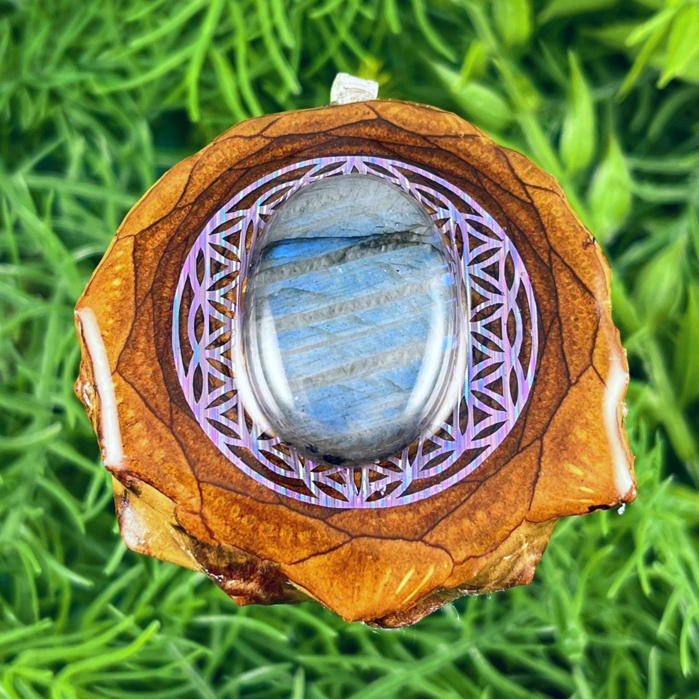 Labradorite with Flower of Life