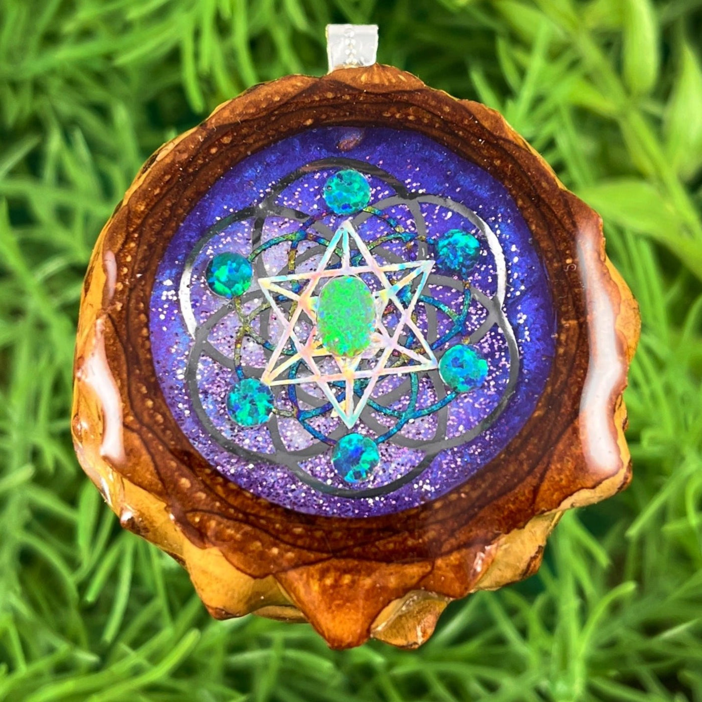 Supernova with Opal & Seed of Life with Merkaba